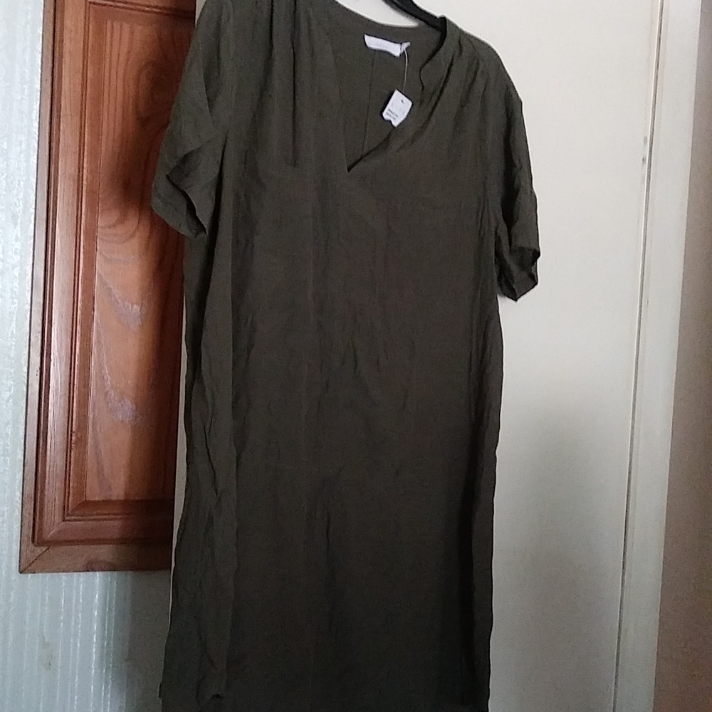 Short sleeve, olive green, dress, by Lush. Size XXL